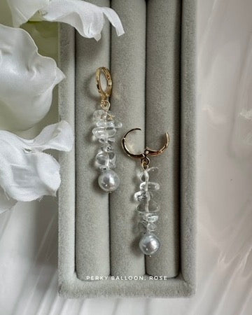 Rose earrings