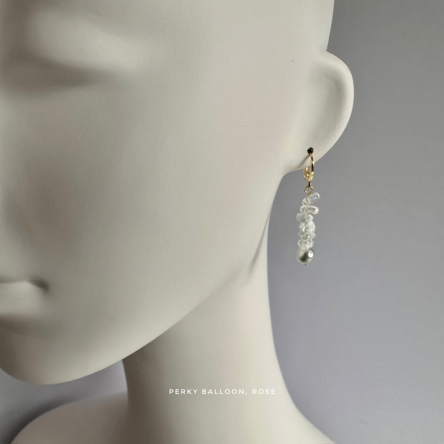 Rose earrings