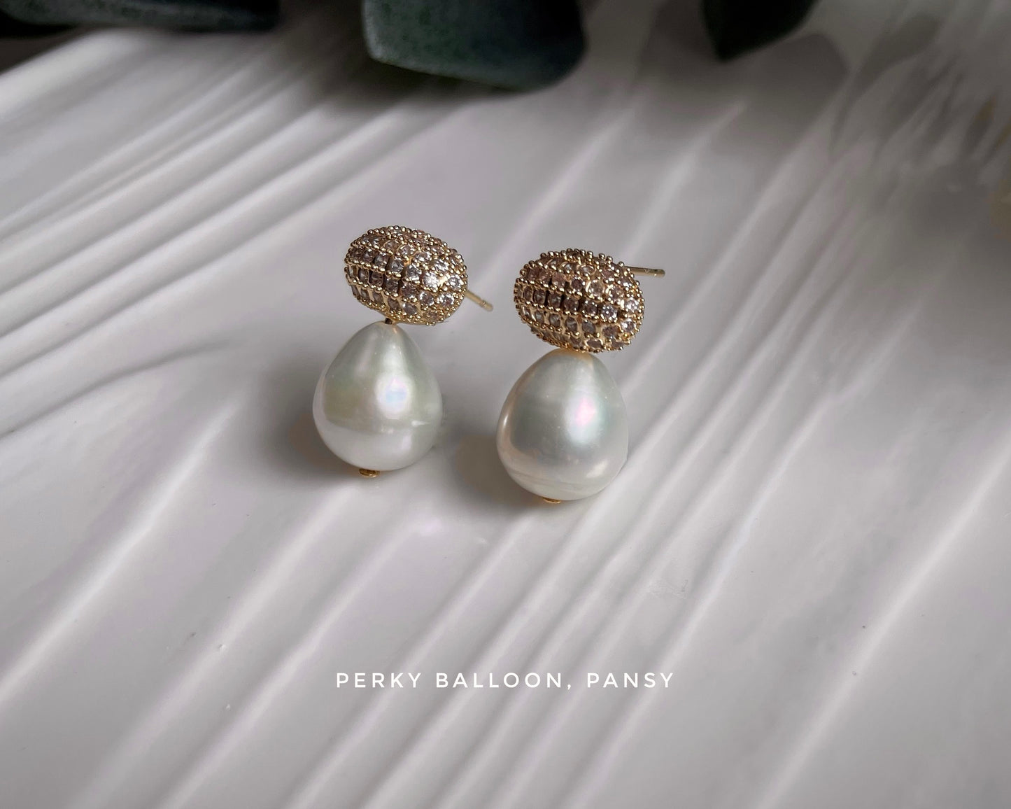 Pansy earrings