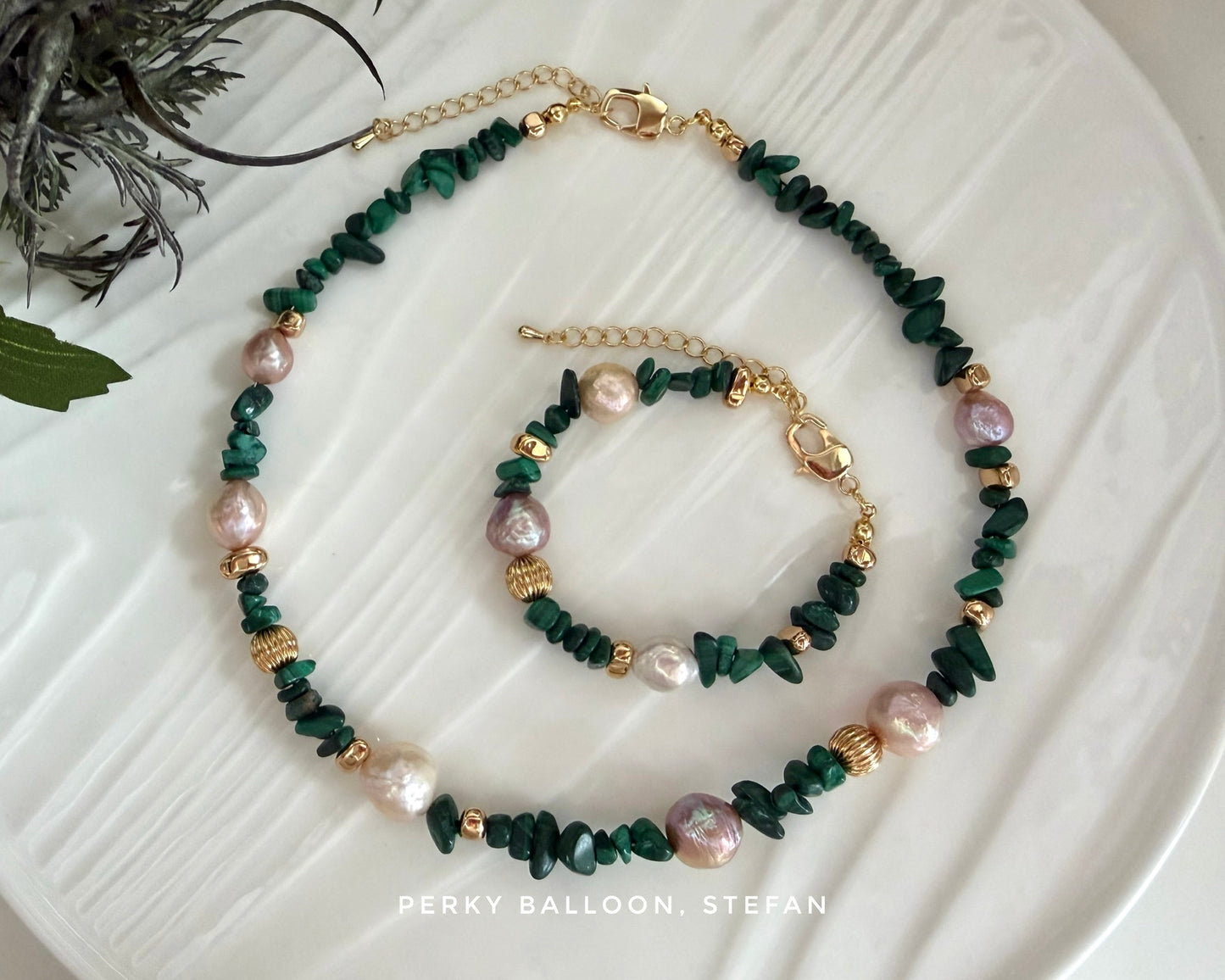 Stefan necklace bracelet