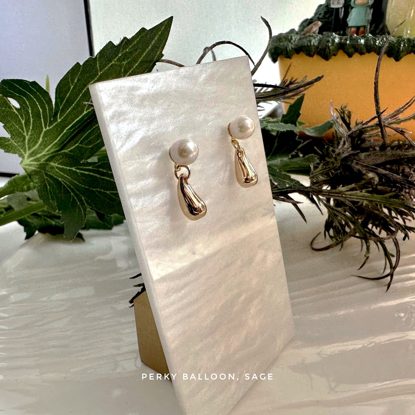 Sage earrings