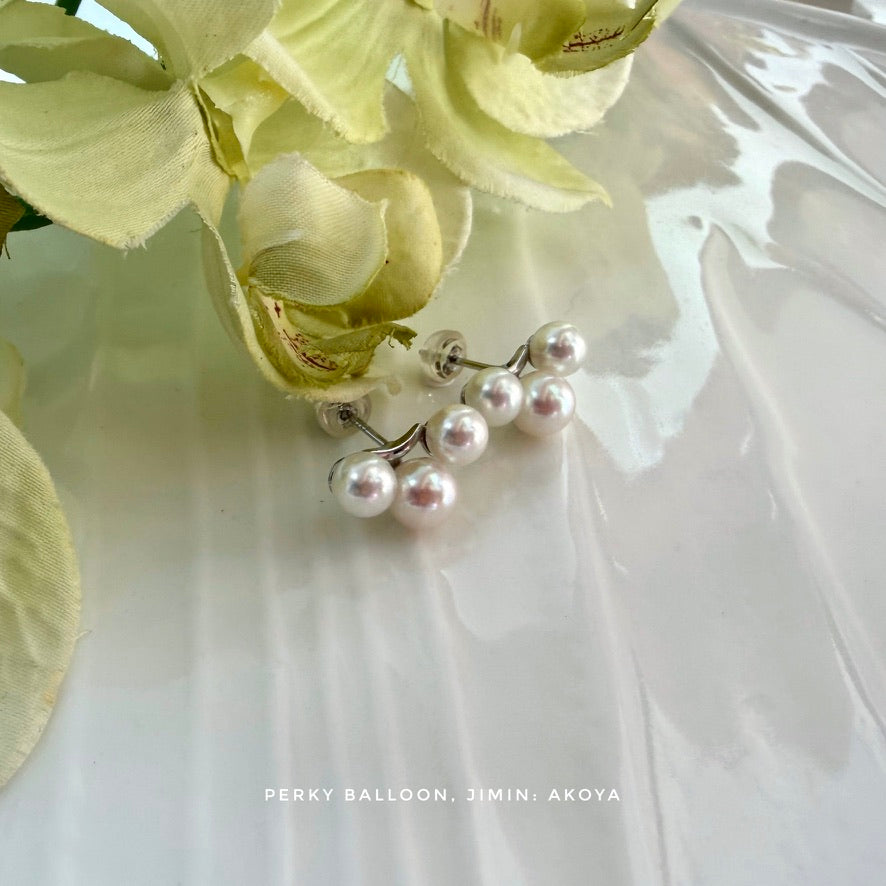 Jimin akoya earrings