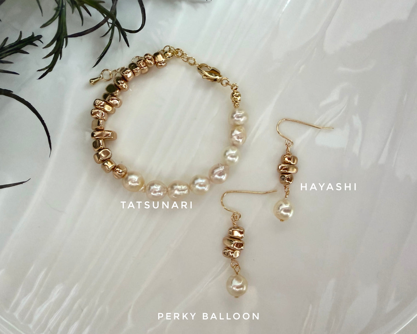 Tatsunari Hayashi bracelet earrings