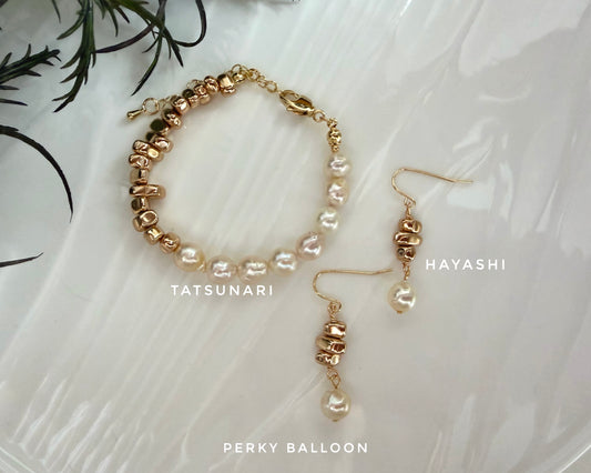 Tatsunari Hayashi bracelet earrings