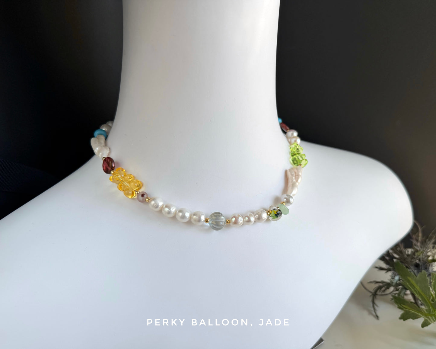 Jade necklace bracelet