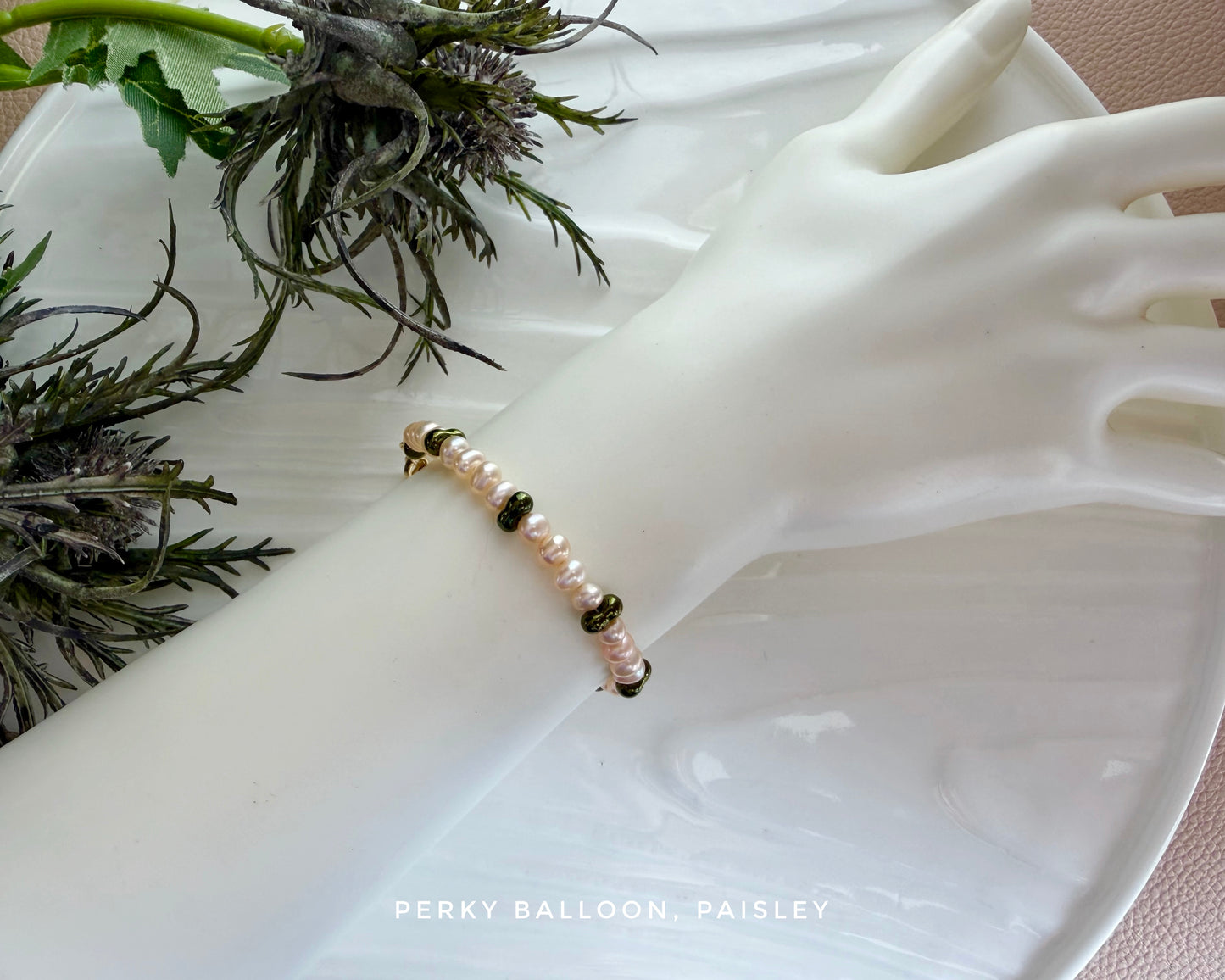 Paisley necklace bracelet