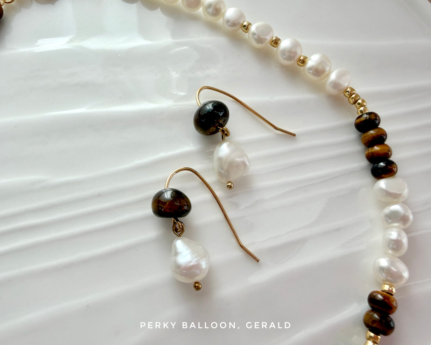Gerald necklace earrings