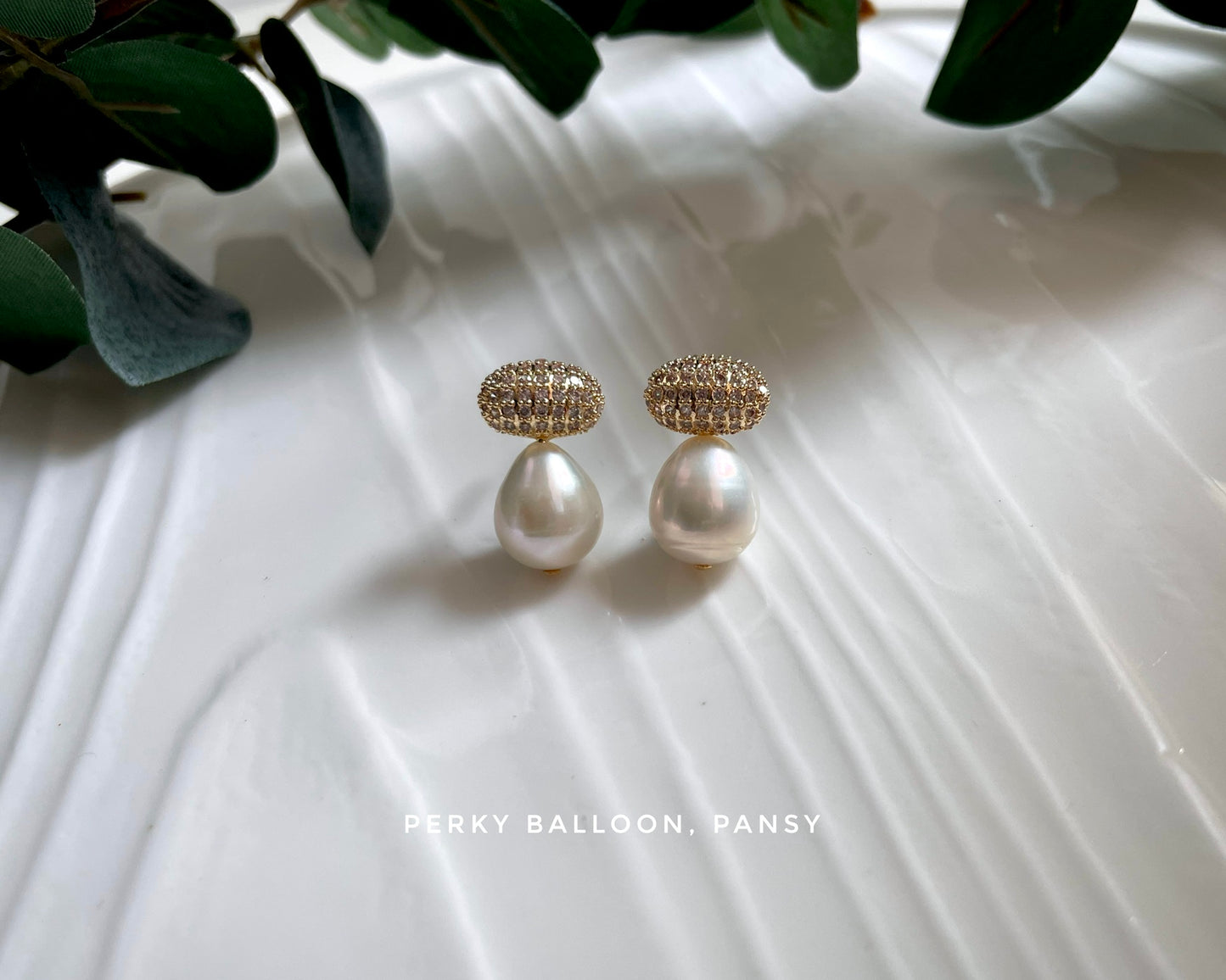 Pansy earrings