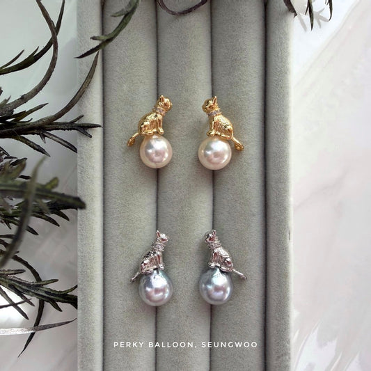 Seungwoo Akoya earrings