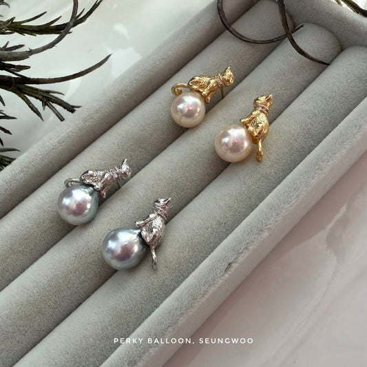 Seungwoo Akoya earrings