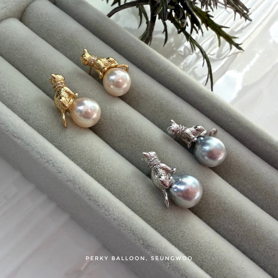 Seungwoo Akoya earrings