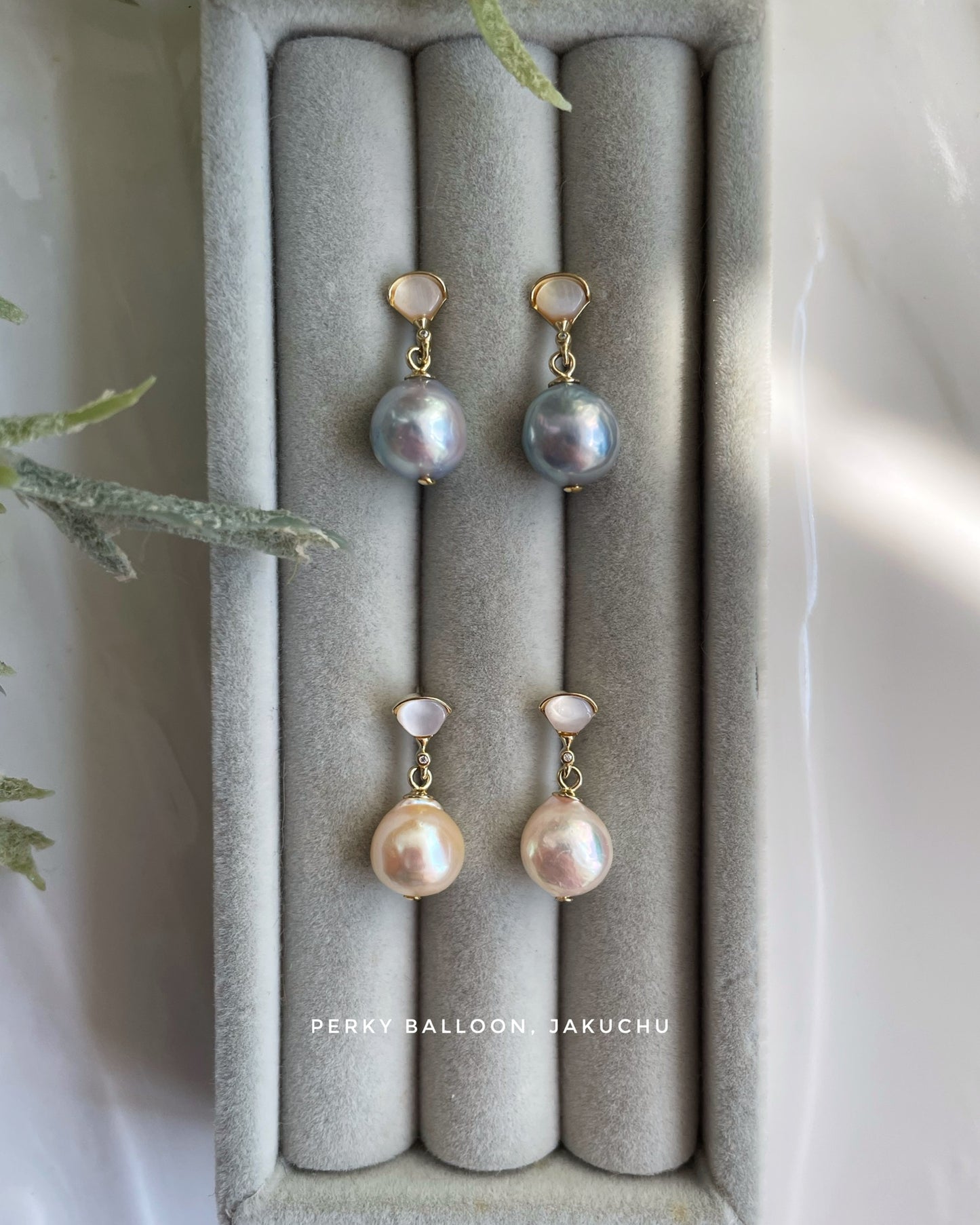 Jakuchu earrings