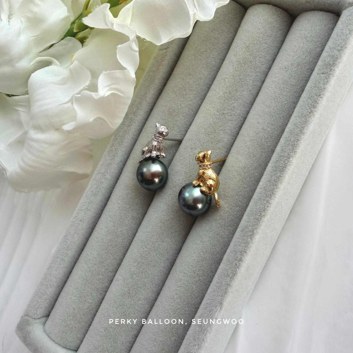 Seungwoo Tahitian earrings