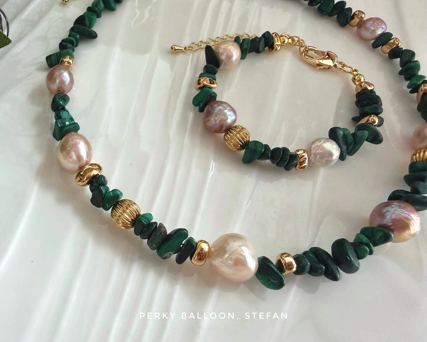 Stefan necklace bracelet