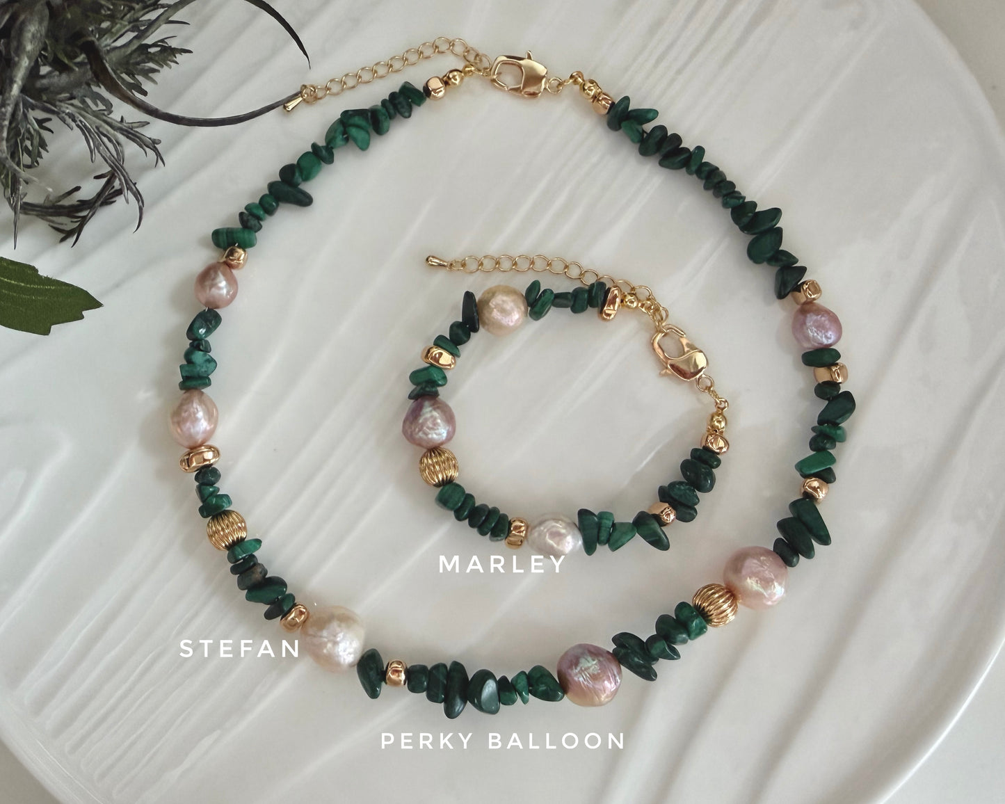 Stefan Marley necklace bracelet