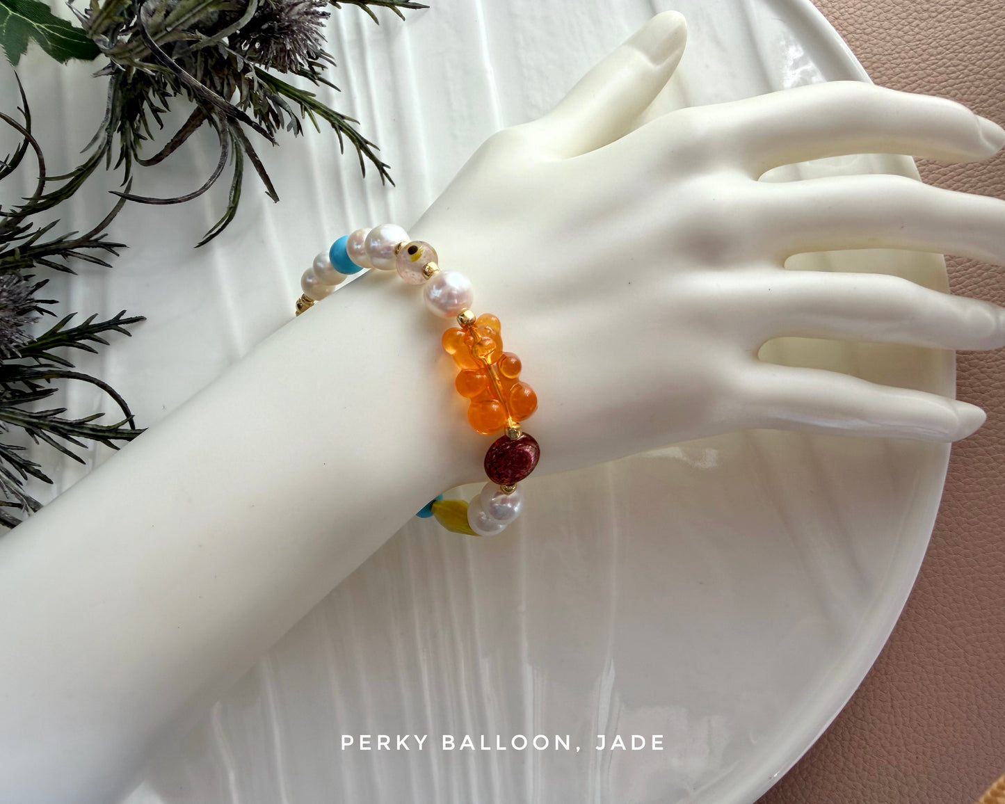 Jade necklace bracelet