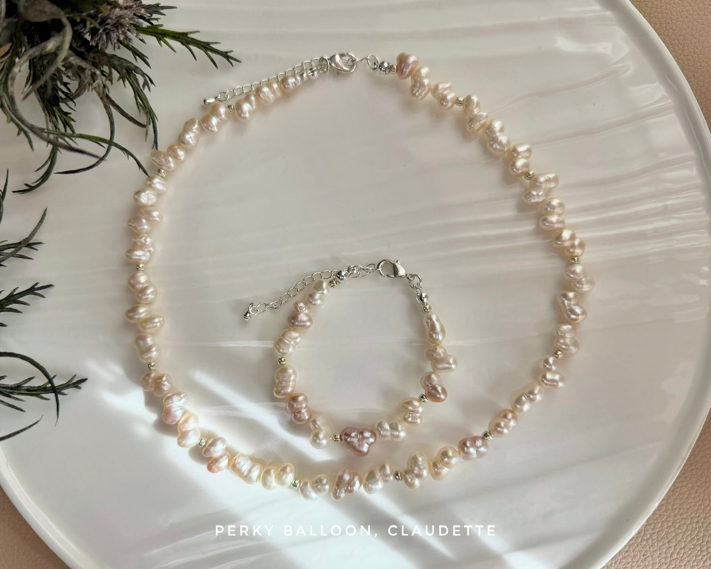 Claudette necklace bracelet