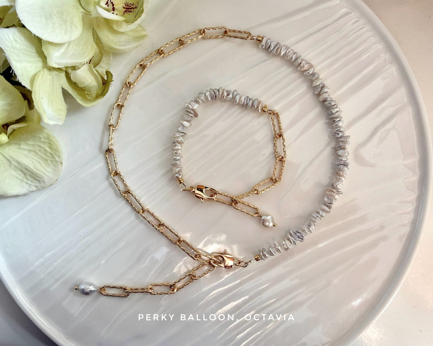 Octavia necklace bracelet